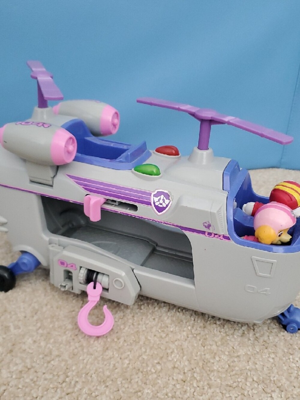 Paw Patrol Sky Rescue Jet & Helicopter Playset - Red & Blue - Picture 3 of 16